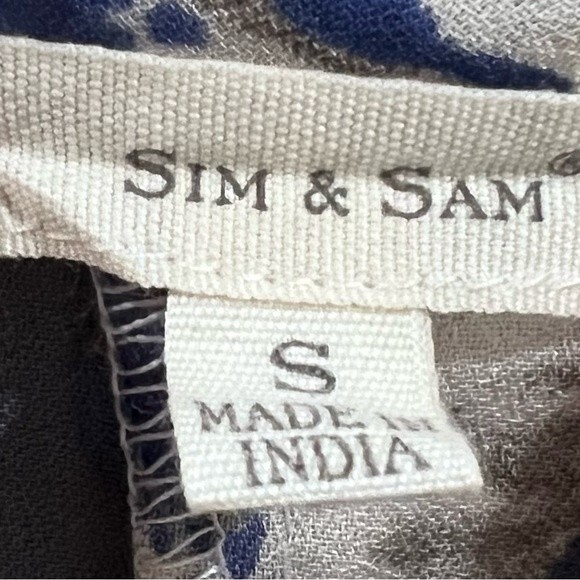 Sun & Sam purple and gray off shoulder ruffle floral top size small - Picture 5 of 7